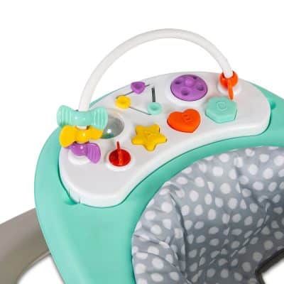 Baby Go Round Kiddo Walker and Push Along Combined - Grey